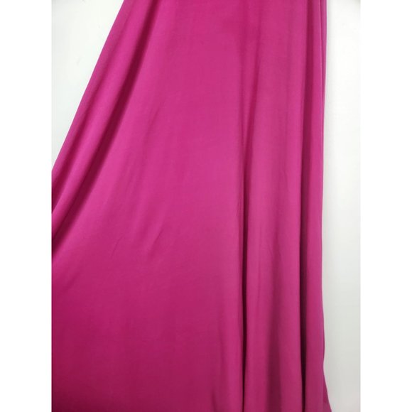 Lulus Women's Sz. S Strappy To Be Here Magenta Lace-Up Maxi Dress - Picture 6 of 10